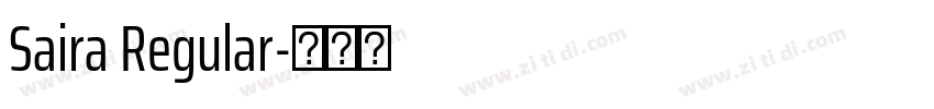 Saira Regular字体转换